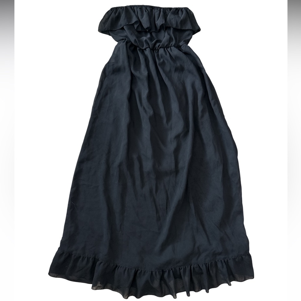 Speed Control Elegant Black Strapless Dress Size Medium